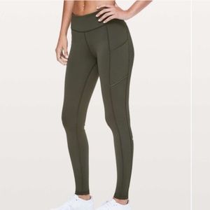 LULULEMON OLIVE GREEN SPEED UP TIGHT 28’